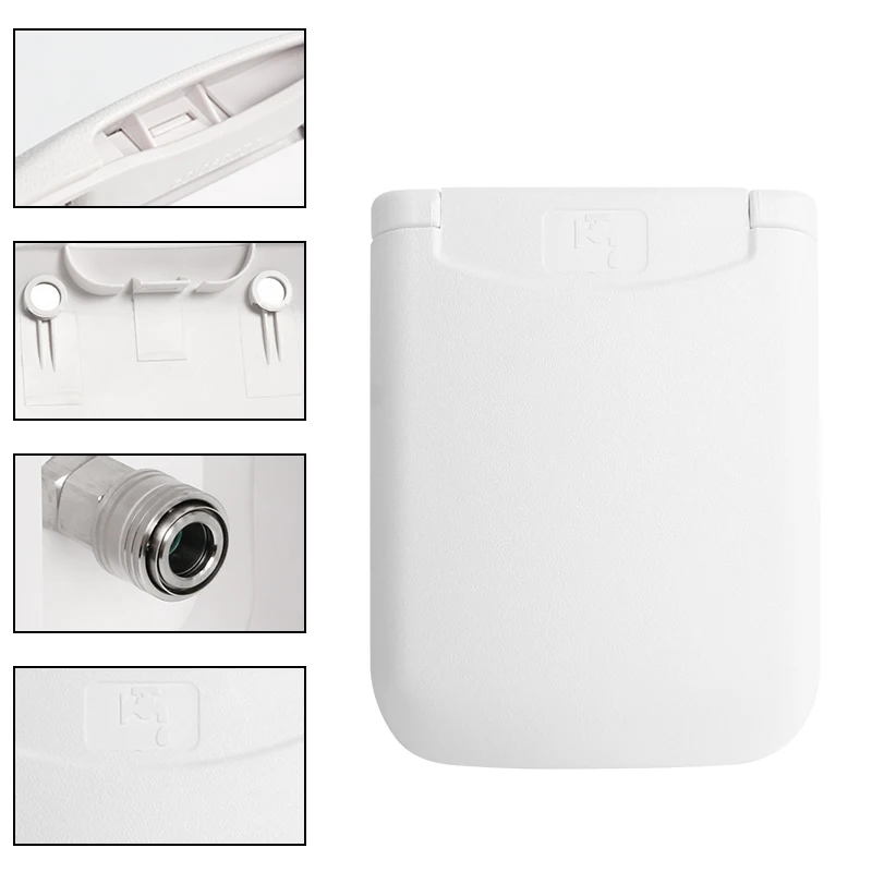 Prese D'acqua Per Camper Con Sportello Magnetico E Blocco, In ABS, Misura 5,2x5,7 Pollici, Adatta A Roulotte E Yacht