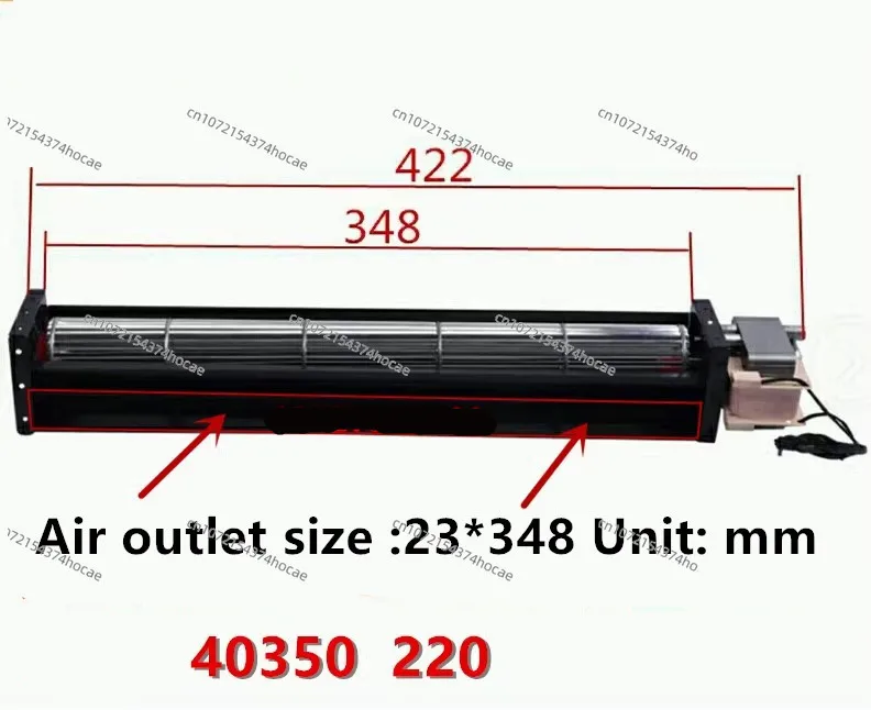 220V AC 교차 흐름 팬 40350 40420 방열 교차 흐름 팬 송풍기