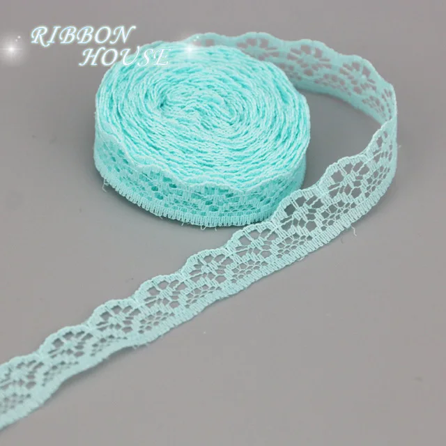Lovely 1.5cm Lace Fabric Webbing for DIY Craft and Gift Decoration