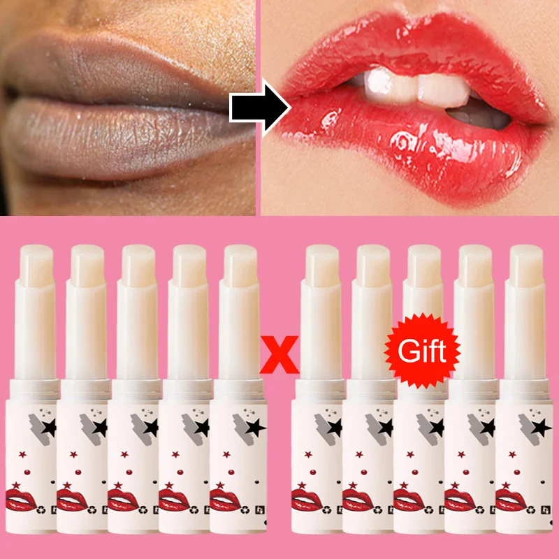 Remove Dark Smoke Lip Balm Lightening Melanin Bleaching Gloss Oil Lips Pink Lipstick Exfoliating Fade Lip Lines Korean Cosmetics smoke