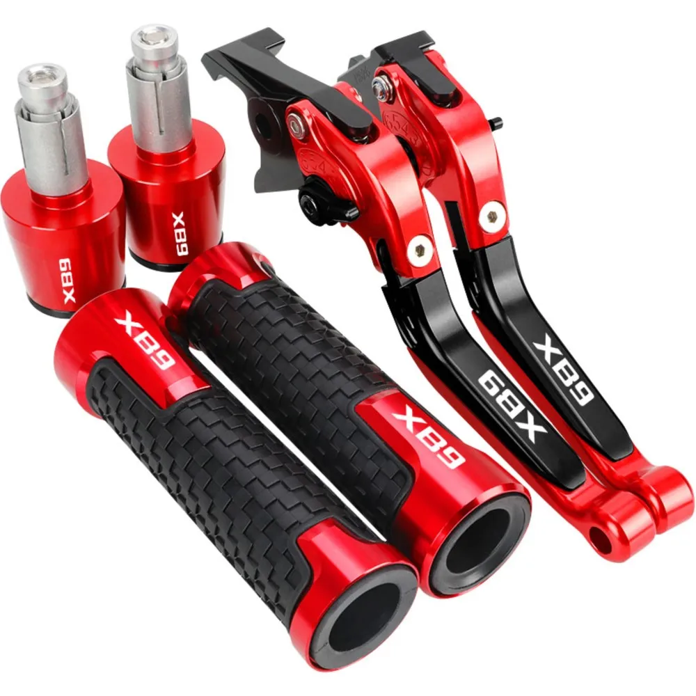 Maniglie Manubrio Antiscivolo Per Buell XB9/XB9R/XB9S/XB9SX (2001-2011) – Alluminio CNC + Gomma, 7/8" E 1", Tappi Alle Estremità