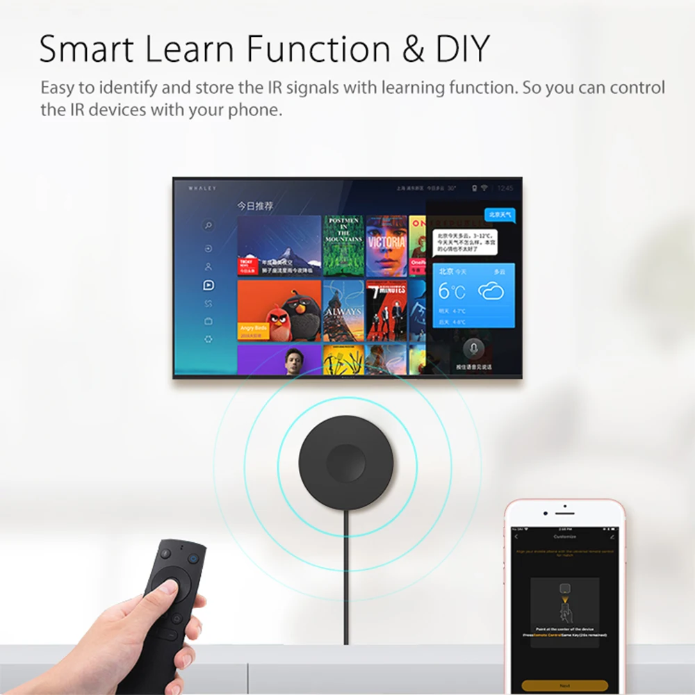 Tuya Smart Wifi RF IR Remote Control Smart Home for Air Conditioner ALL TV LG TV