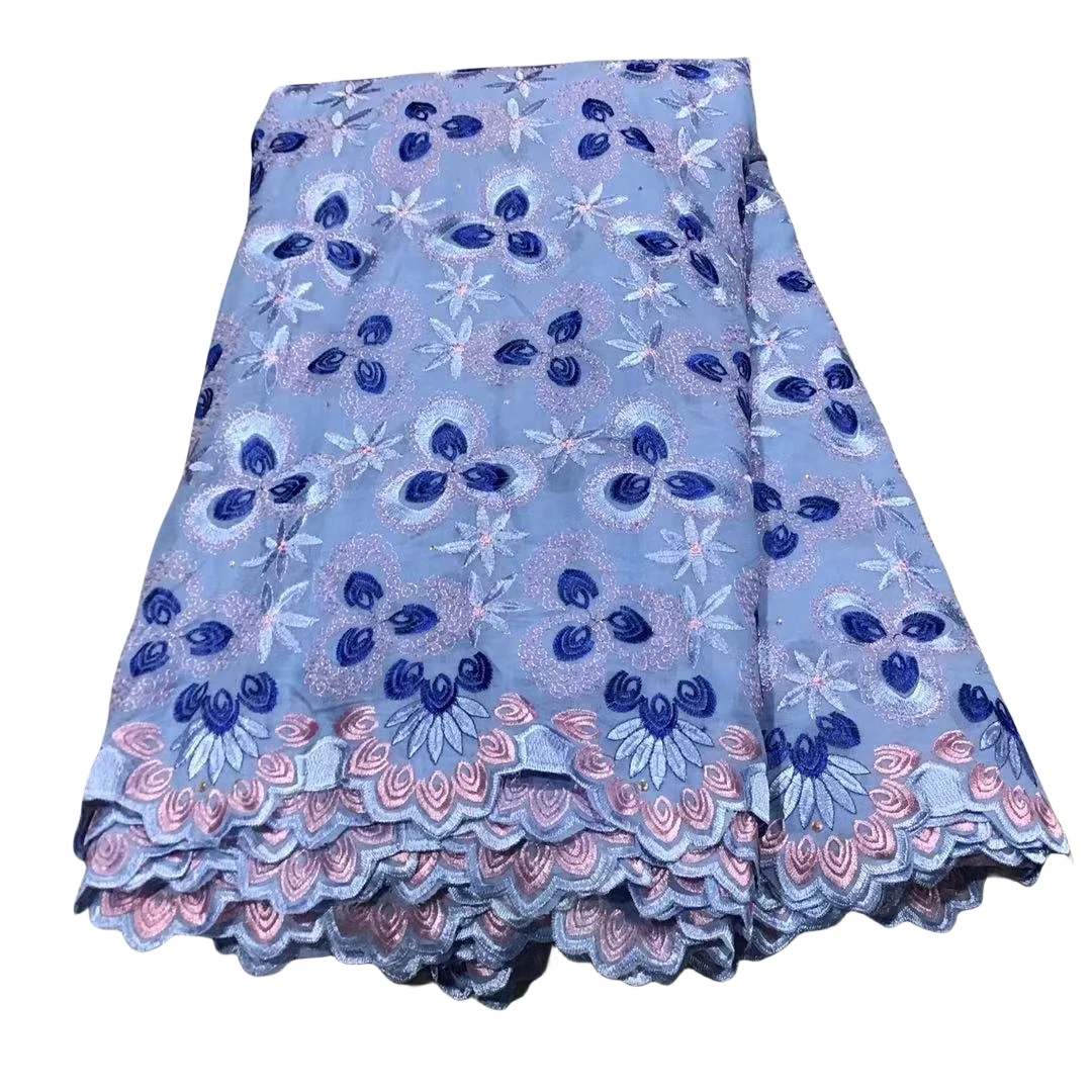 

African Cotton Lace Fabric 2023 High Quality Swiss Voile Lace In Switzerland Nigerian Lace Fabric For Wedding Dress Sew LPL2313