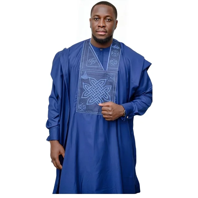 Bayo Embroidered Long Sleeve Agbada Outfit