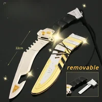 New 22cm Apex Legends Weapon Bangalore Uncut Anti-slip Handle Heirloom Wraith Alloy Knife Weapon Model Katana Sword Gifts Toys 2