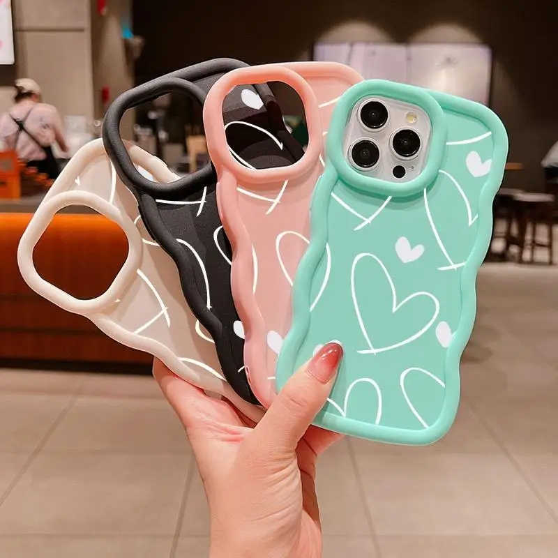Love Heart Design Phone Case – Stylish and Durable Protection