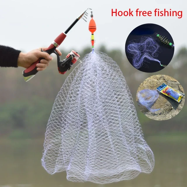 11 Size Fishing Net Trap Mesh Luminous Bead Netting Sea Fish Net