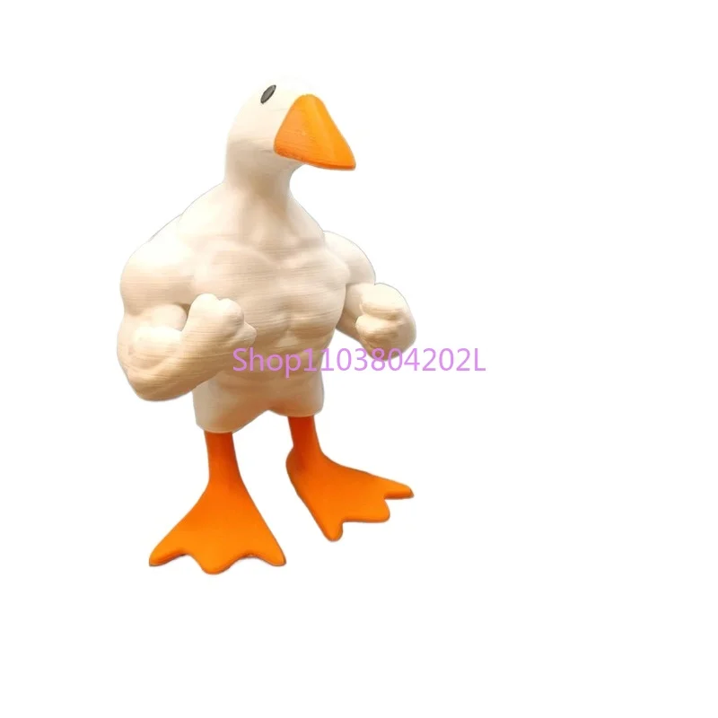 

border New Buff Duck Figurine Hercules Duck Statue Magnetic Keychain Resin Crafts