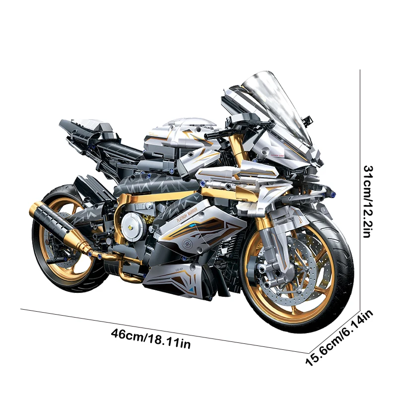 1:5 M1000RR Motorcycle Building Blocks Set Racing Model Kits