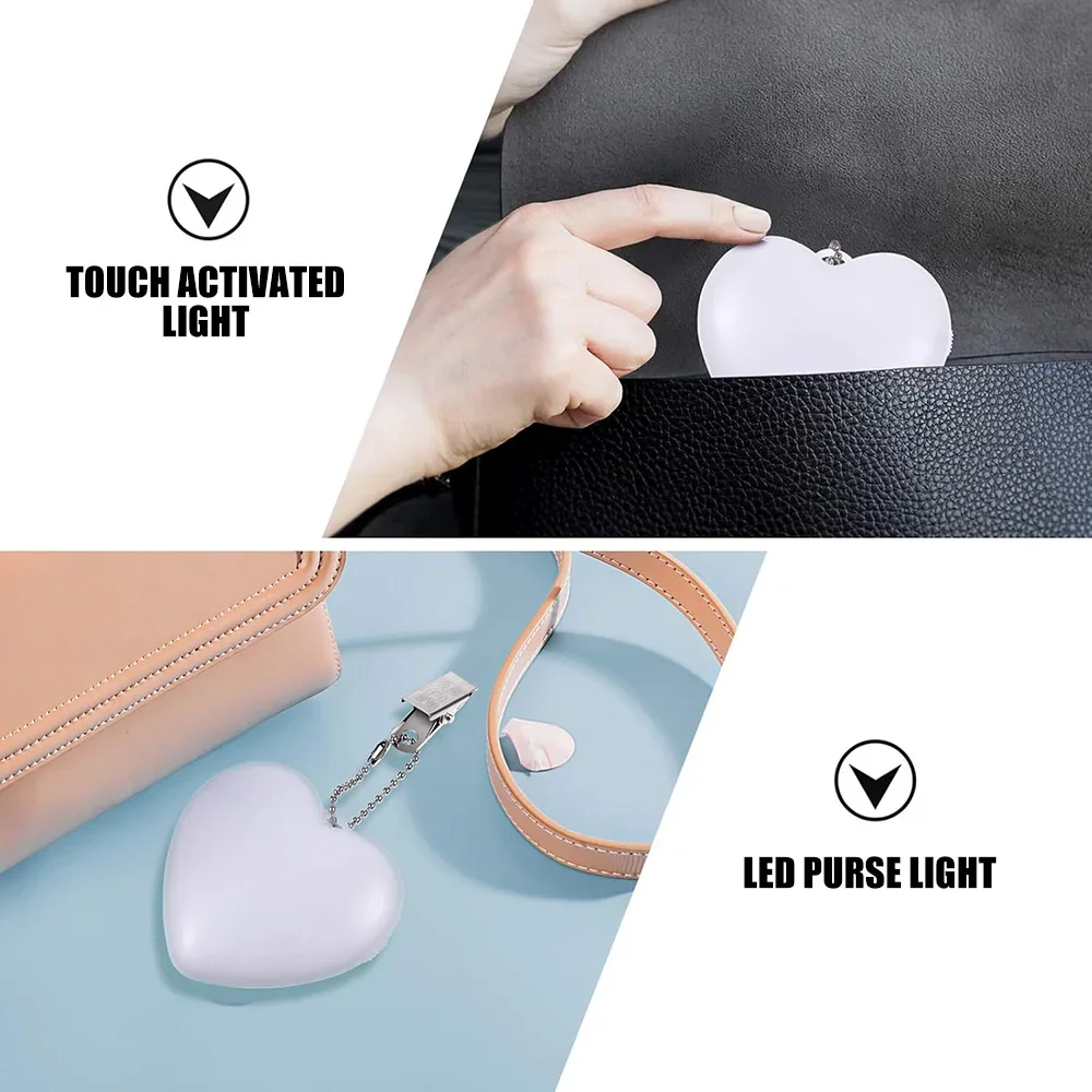 Portable Mini LED Automatic Sensor Purse Light Touch Activated Handbag Lamp Night Light Gifts for Women backpack Night