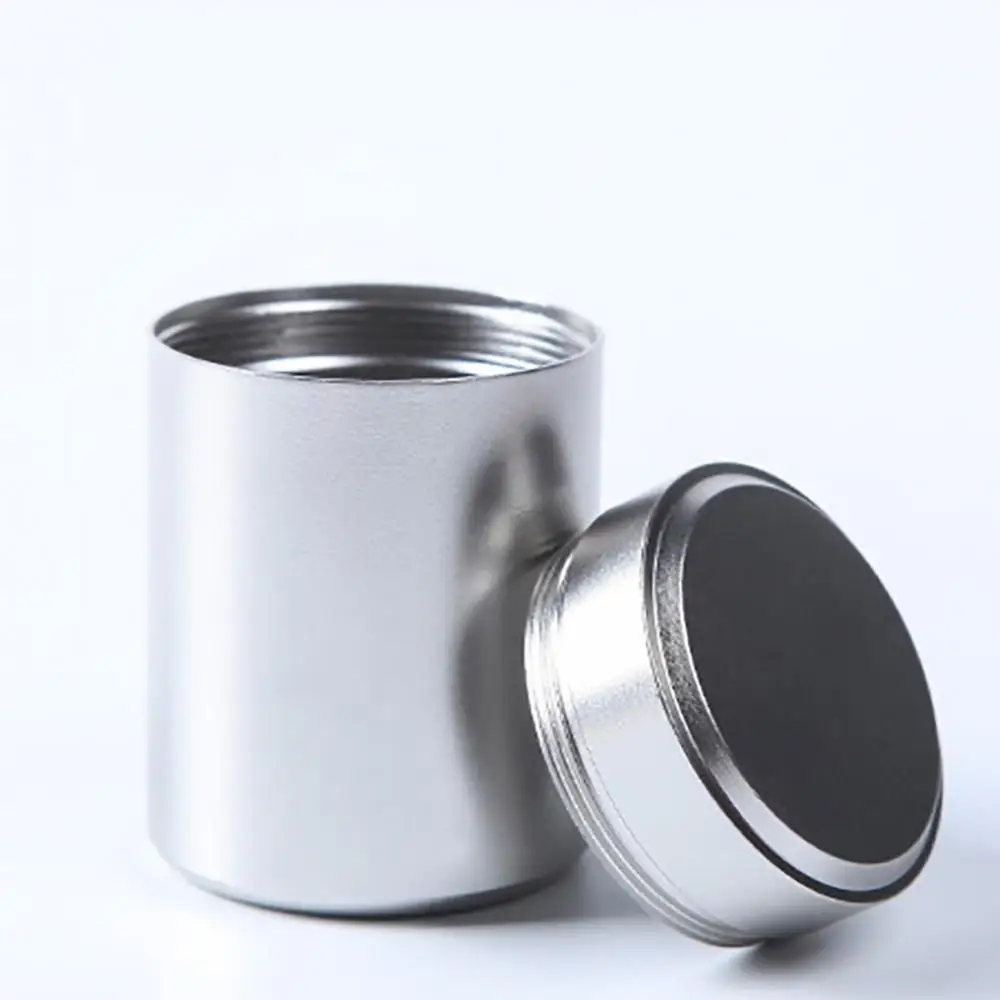 Sealed Container Storage 70ml Aluminum Herb Stash Jar Airtight Smell Proof Herbs Spices Moisture Proof Canister Jars Bottles