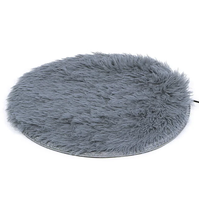 40cm Pet Heating Pad Plush Soft Comfortable Pet Electric Blanket USB Charging Interface for Small Dogs Cats 4