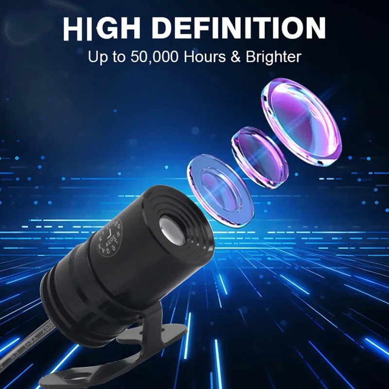 Motorcycle LED Lights Decorative Lamp Atmosphere Lights Universal 12V 24V Motorcycle Projection Lamp Ambient Angel Modification