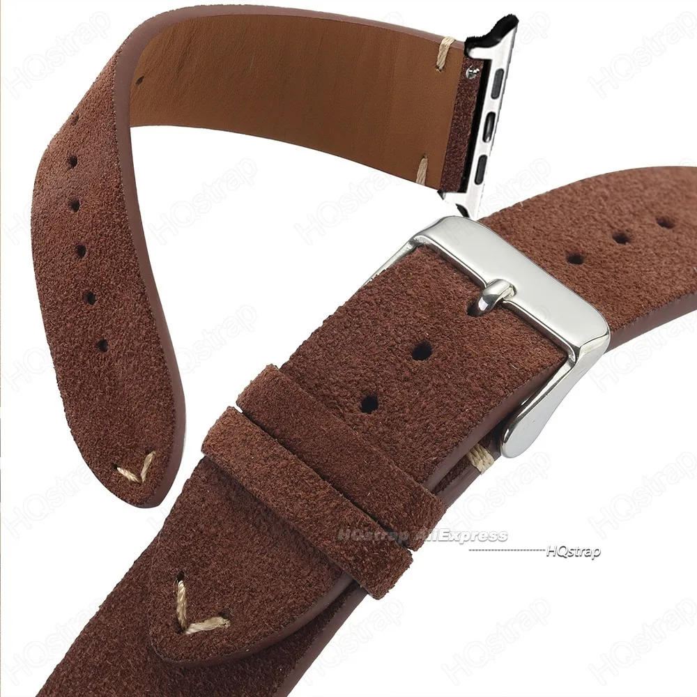 Luxurious Hand-Sewn Suede Strap
