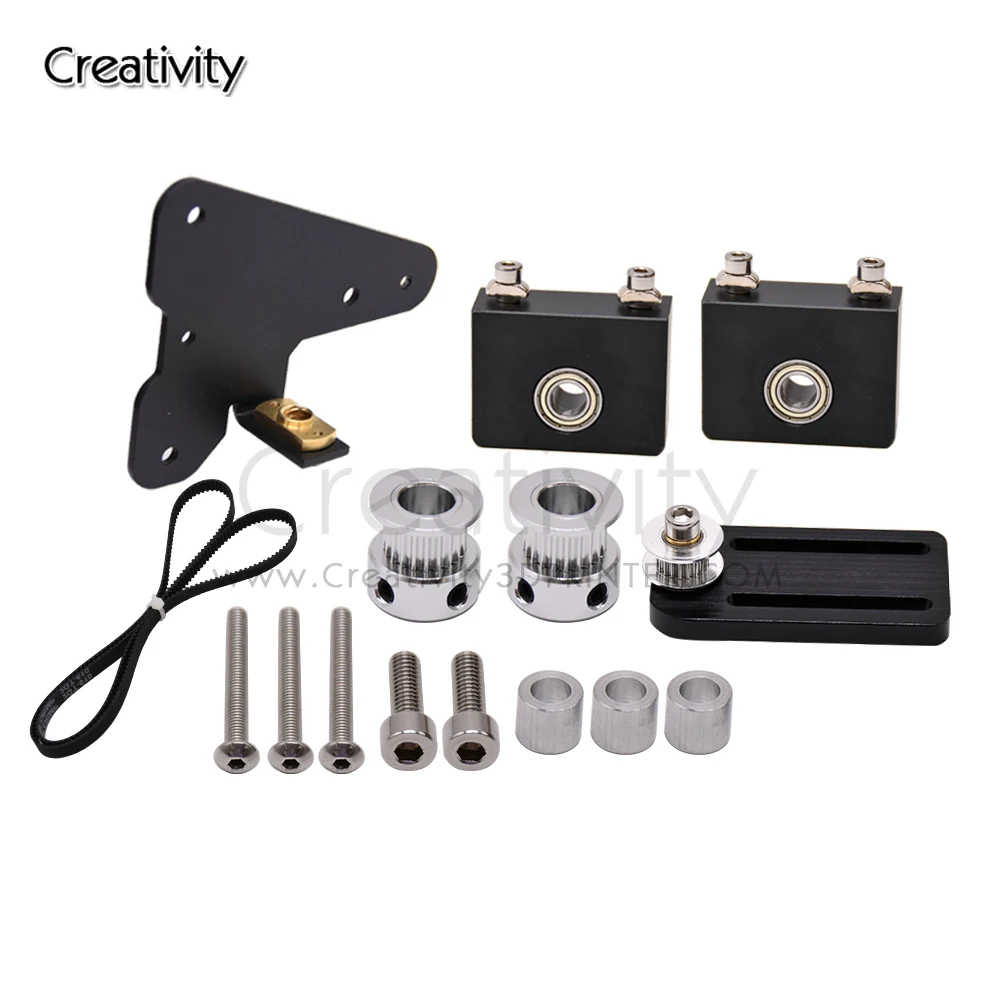 Peças de Hardware/Peças de Máquinas Creality Ender Impressora 3d Cr10 Duplo Eixo z Kit de Atualização Dupla Polia Tensão z Conjunto - Imagem 4