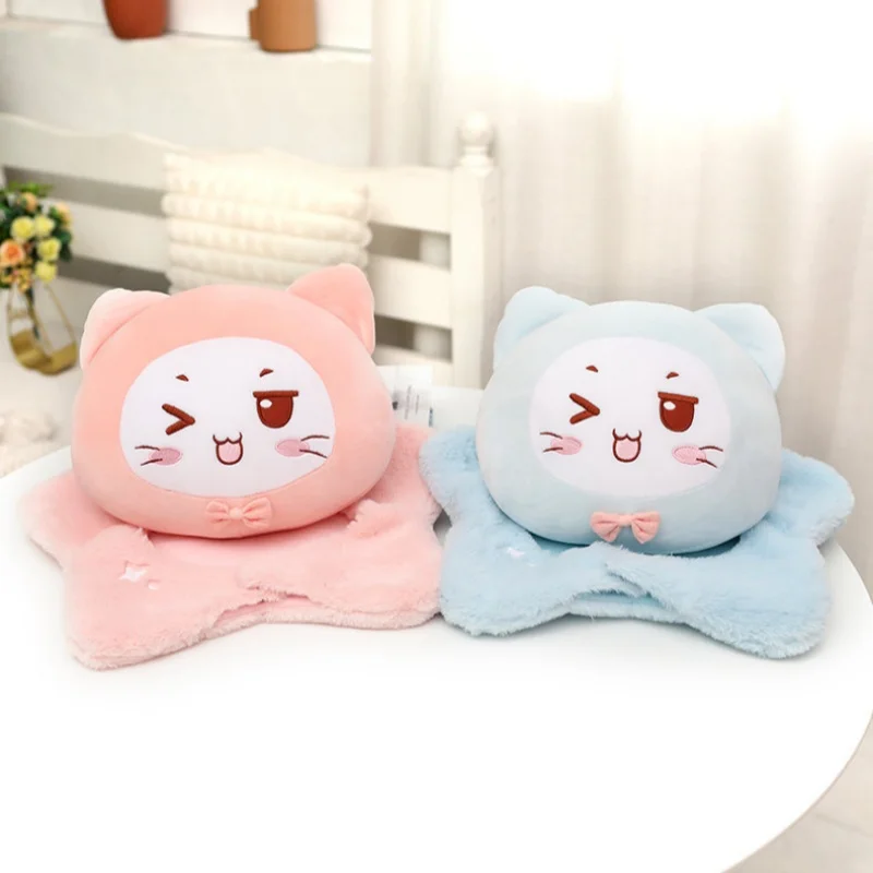 Cute Star Body Pillow Decorative Stuffed Cushion Anime Cat Plush Body Pillow Removable Gaming Chair Cushion Home Decoration 3