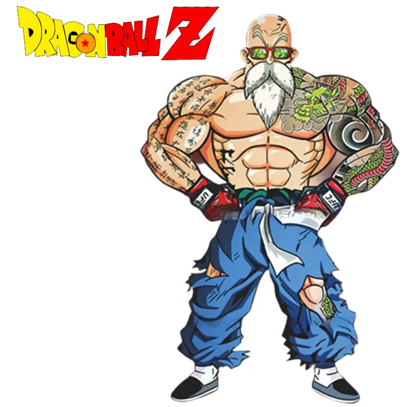 Dragon Ball Cartoon Car Adesivi Riflettenti Creative Master Roshi Decalcomanie Per Moto Racing Laptop Helmet Trunk Regali Di Festa