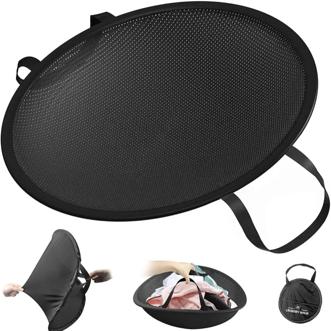 Space-Saving Flexible Collapsible Hamper with Handles for Ultimate Clothes Management laundry hamper Flexible laundry basket