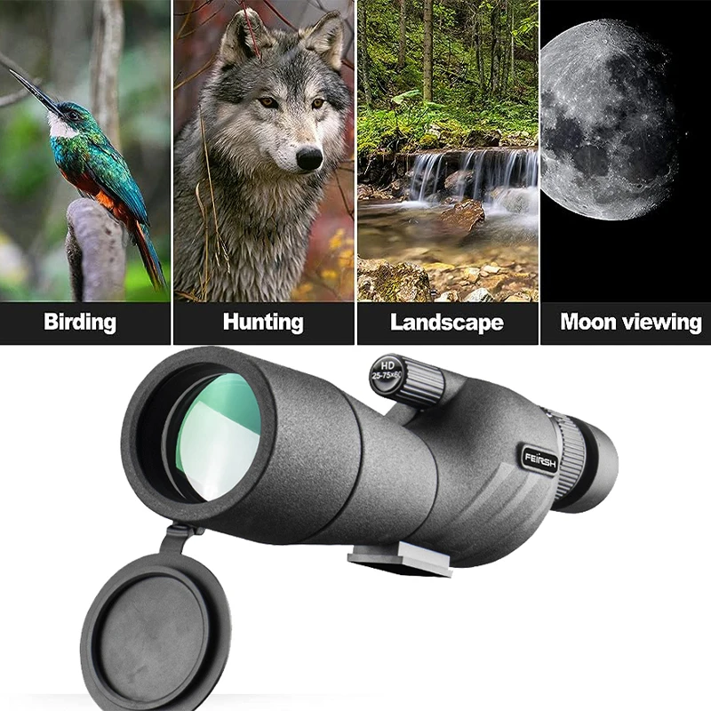 25-75X60 Spotting Scope For Shooting Hunting - Spotter Scopes With