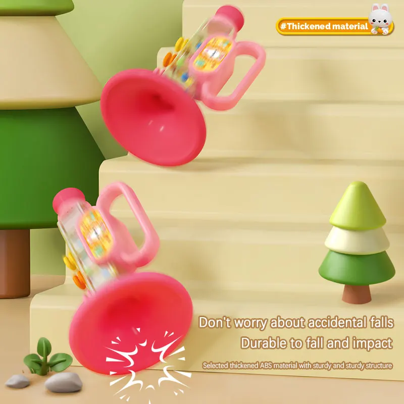 Cartoon Rabbit Trumpet Mini Multi Function Playable Musical Instrument Funny Early Educational Creative Learning Horn Toy 3