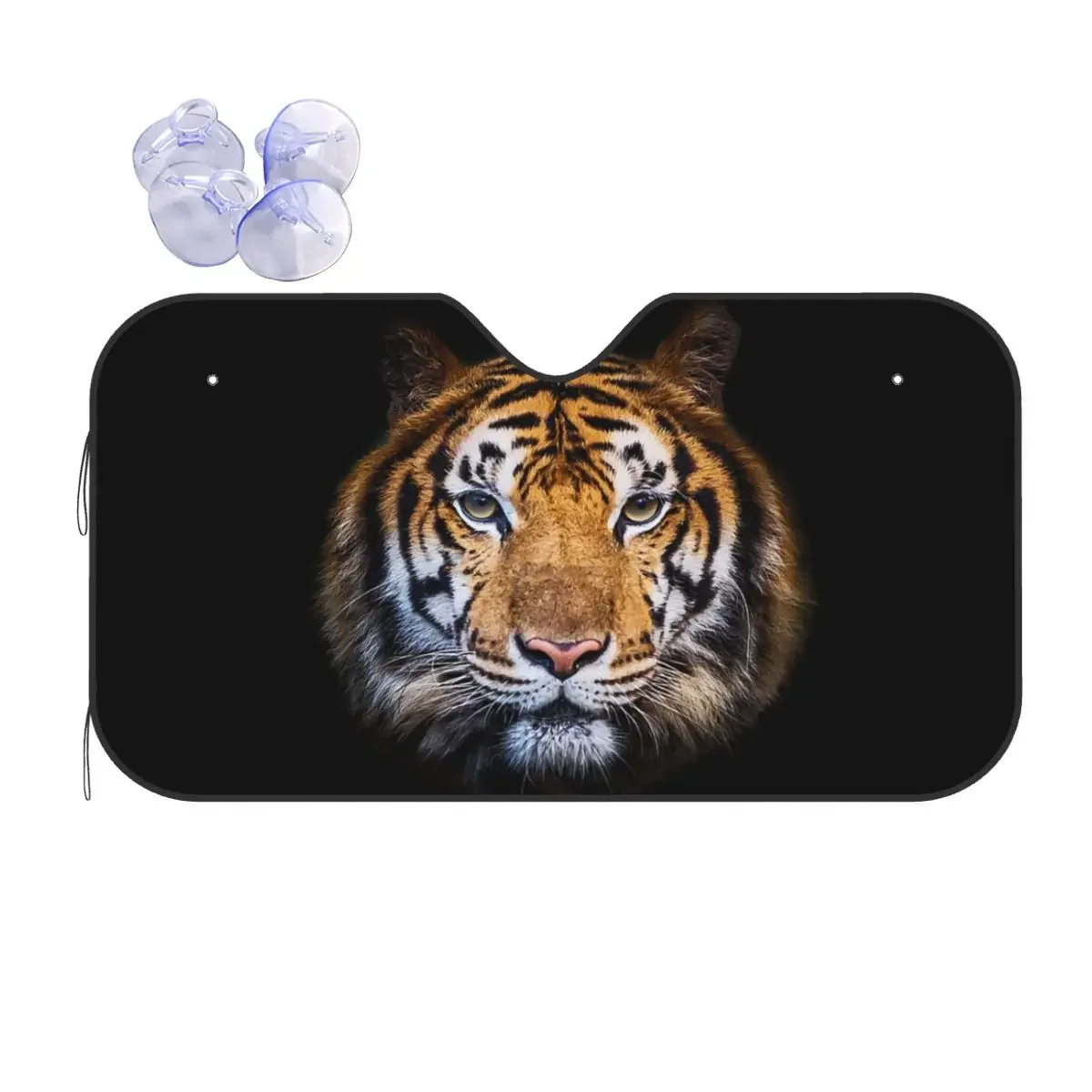 

Bengal Tiger Animal Retractable Windshield Sunshade 76x140cm Aluminium Foil Sunshade Visor Blinds