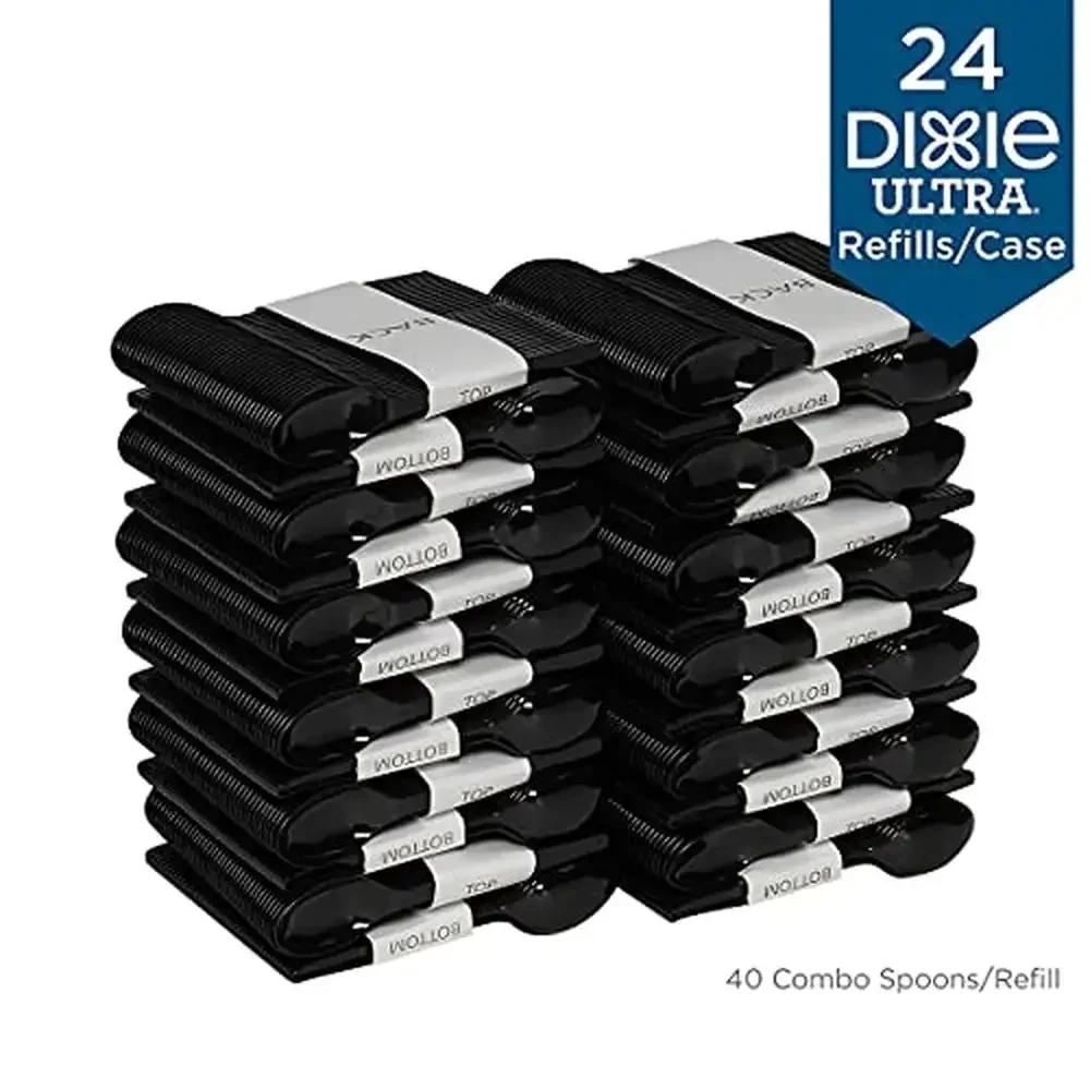 Dispenser Cutlery Refill SmartStock 960 Count Mediumweight Black