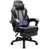 Gaming Chairs with Footrest,Ergonomic Video Game Chairs for Adults,Big and Tall Chair 400lb Weight Capacity, 1