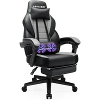 Gaming Chairs with Footrest,Ergonomic Video Game Chairs for Adults,Big and Tall Chair 400lb Weight Capacity, 1
