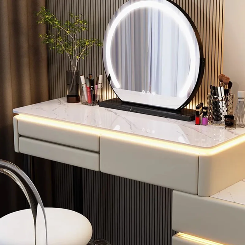 

Mirror With Led Dresser Table Salon Items Room Drawers Dressing Table Side Apartment Coiffeuse De Chambre Bedroom Furniture