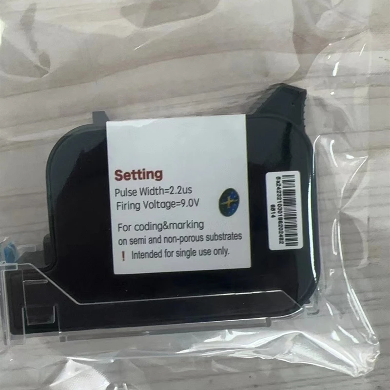 Eco W6900K Original Imported Ink Cartridge 12.7mm Solvent Quick-drying Ink Black Cartridges for Hand Inkjet Printer
