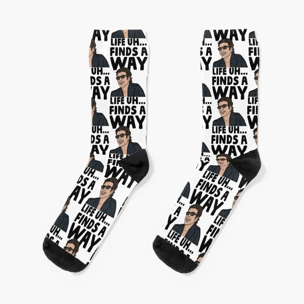 

Life Uh Finds A Way Socks floral winter gifts Socks Woman Men's