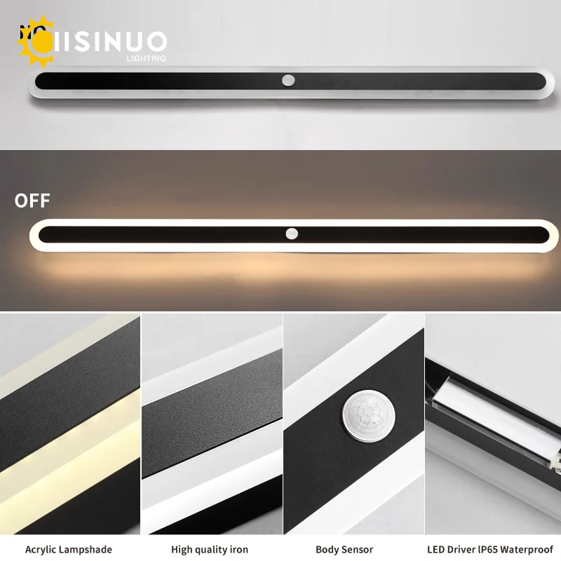 รูปสินค้า โคมไฟ LED กันน้ำกลางแจ้ง พร้อม Motion Sensor