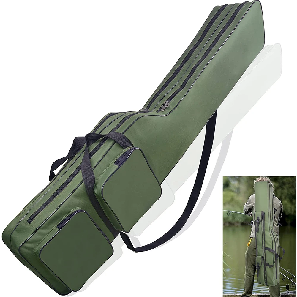 

1.3M Fishing Rod Case Bag Portable Fishing Pole Bag Waterproof Large Capacity Fishing Tackle Storage Bag Travel Case