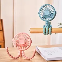 Multi Functional Student Baby Stroller Portable USB Rechargeable Lithium Battery Octopus Mini Fan 2