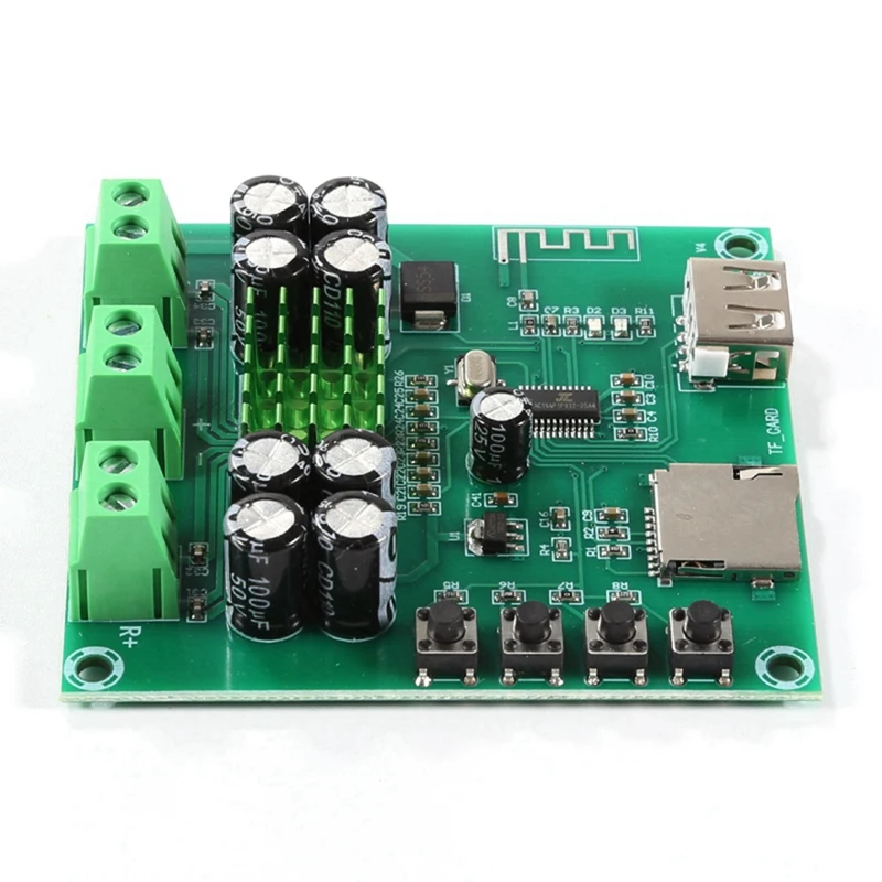 XH-M422 Bluetooth Amplifier Board Module TPA3116D2 Integrated Bluetooth F-Card Playback Amplifier Board Dual 50W Module Durable