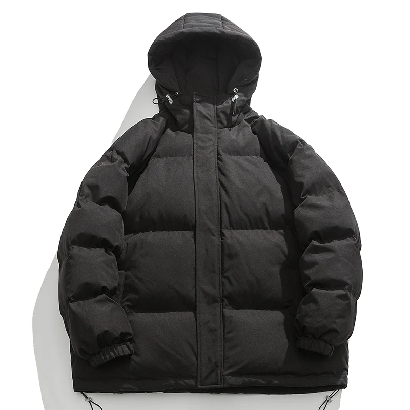 Men Winter Jacket Casual Loose Thicken Warm Parkas Solid Stand Collar Winter Coat Man parka coat parkas coat