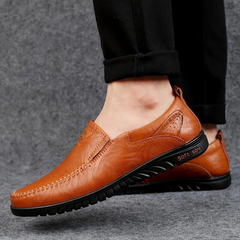 Cuero Zapatillas Hombre Vestir Amazon Zapatos Mocasines Casuales