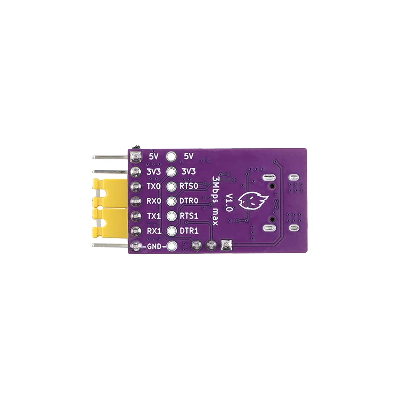 5pcs/1pc USB 2 채널 방식 TTL 직렬 포트 모듈 Type-C 50bps-3Mbps 고속 CH342 칩 통신 변환 모듈