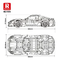 IN STOCK 11010 MOC Technical 1:8 Sports Car GranTurismo Building Blocks Bricks Model Assembling Toys for Boys Christmas Gift Set 6