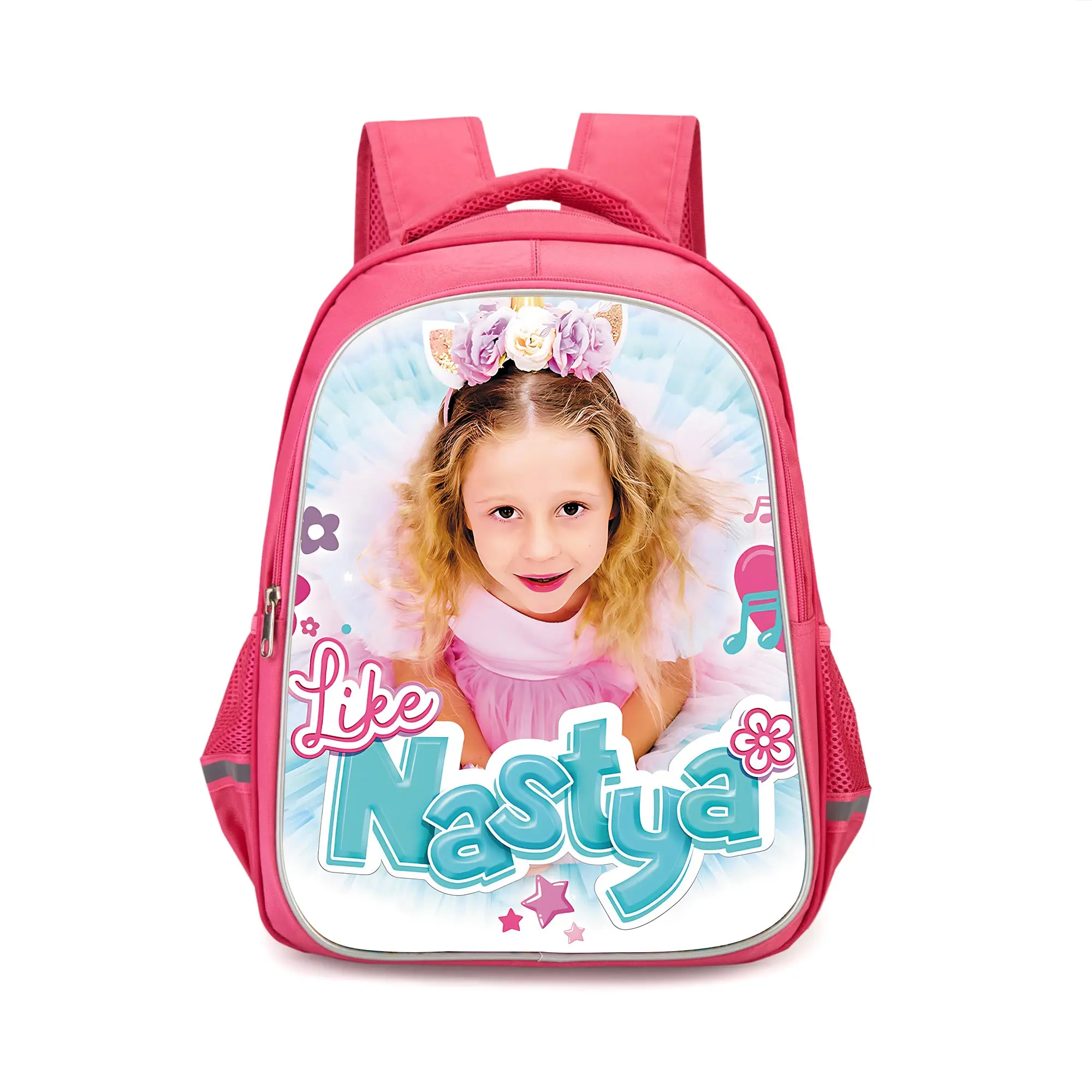 thumbnail image 1 of Mochilas para niños como Nastya, regalo de cumpleaños para niñas, mochilas escolares, mochilas duraderas para acampar, 1 of 5