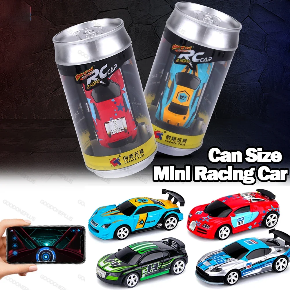 

Magic 2,4G Mini High Speed Cola Can Remote Control Car Charge Pocket Jar 8023G
