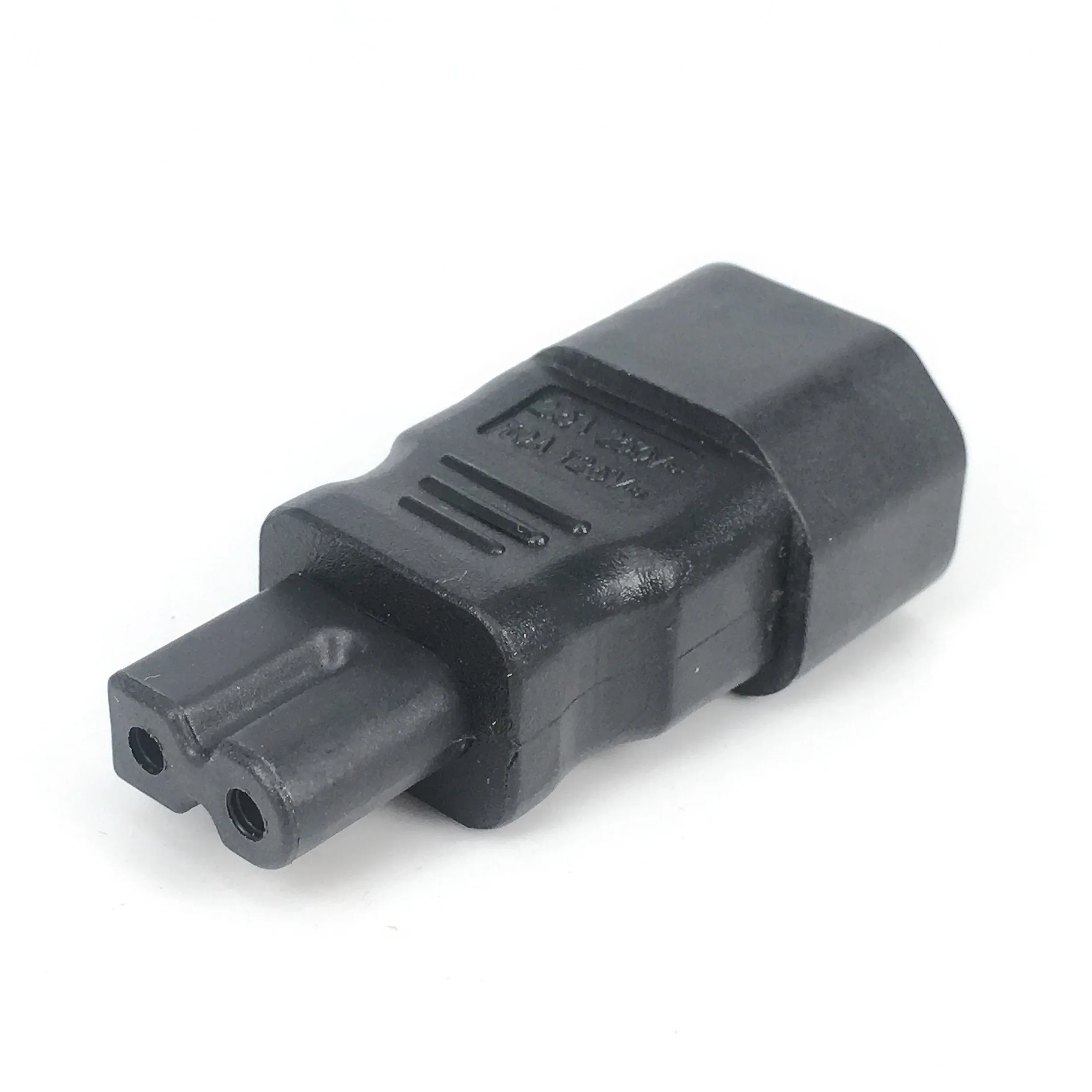 VISSQH 2 x Cavo di prolunga Connettore di Adattatore alimentazione da IEC 320 C14 Maschio a C7 Femmina 10A 125V per convertitore TV LED ecc