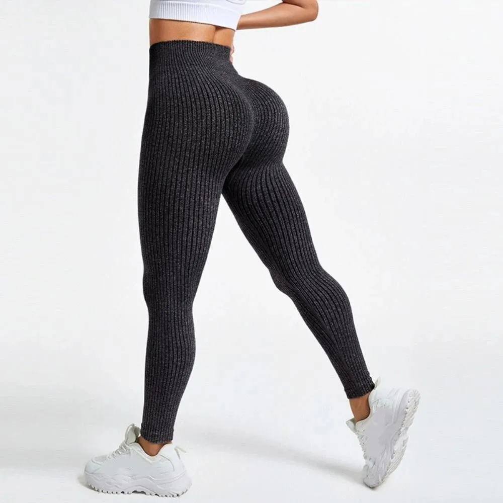 Fitness Women Yoga Long Pants Seamless High Waist Sports Running Pants Skinny Tummy Control Women Yoga Leggings Running