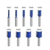 8mm Shank Router Bit Double Flute Wood Milling Cutter Carbon Steel& Alloy Straight Trimming Cutters Woodwork Tool 3