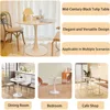 24 Inches Tulip Round Kitchen Table, Mid-Century Leisure Table for Small Places, Dining Tables 4