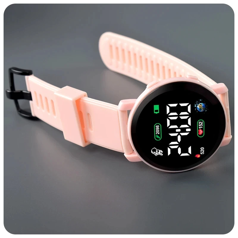 Fashion Men Women Sport Silicone Watches Astronaut Electronic Watch Lightweight Waterproof Wrist Watch LED Display Clock silicone watch