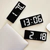 New Digital LED Desk Alarm Clock USB Snooze Night Temperature Mode Bedside Electronic Table Date Display Home Decor Large Screen 4