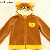 2025 Ropa Mujer japonais vestes à capuche vêtements pour femmes ours oreille à capuche fermeture éclair sweats mode décontracté mignon hauts à capuche 2