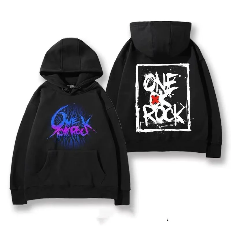One OK Rock Band Hoodie Men's AutumnWinter Japanese Rock Personalized Loose Cotton Printed High Quality Hoodie 3