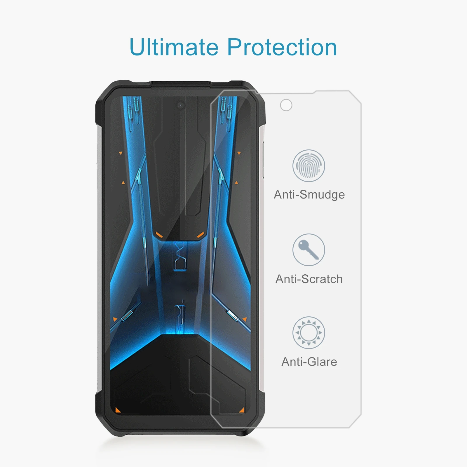 For Unihertz 8849 Tank 2 Pro 10pcs 0.26mm 9H 2.5D Tempered Glass Film